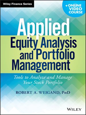 cover image of Applied Equity Analysis and Portfolio Management + Online Video Course